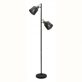 Mercator-Arizona 2Lt Floor Lamp - Black